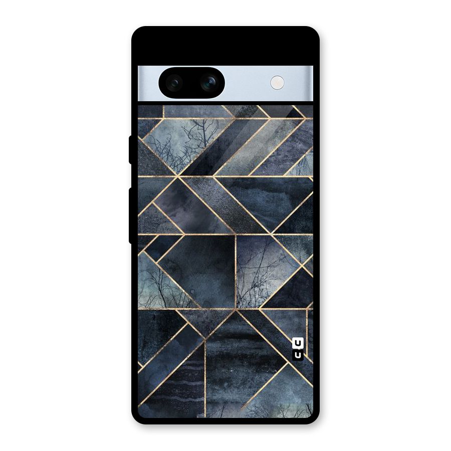Forest Abstract Lines Glass Back Case for Google Pixel 7a