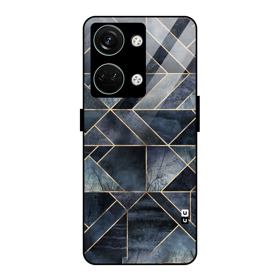 Forest Abstract Lines Glass Back Case for Oneplus Nord 3