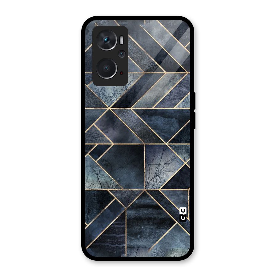 Forest Abstract Lines Glass Back Case for Oppo K10 4G