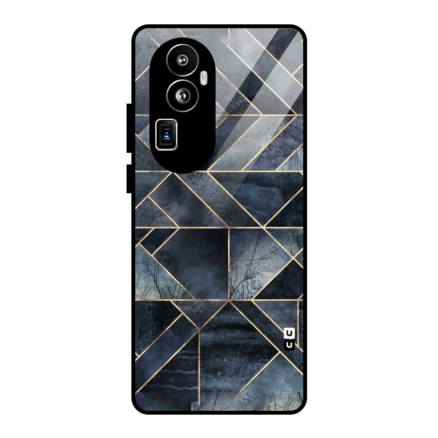Forest Abstract Lines Glass Back Case for Oppo Reno10 Pro Plus