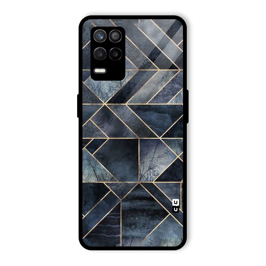 Forest Abstract Lines Glass Back Case for Realme 8s 5G