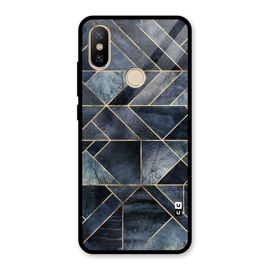 Forest Abstract Lines Glass Back Case for Redmi A2