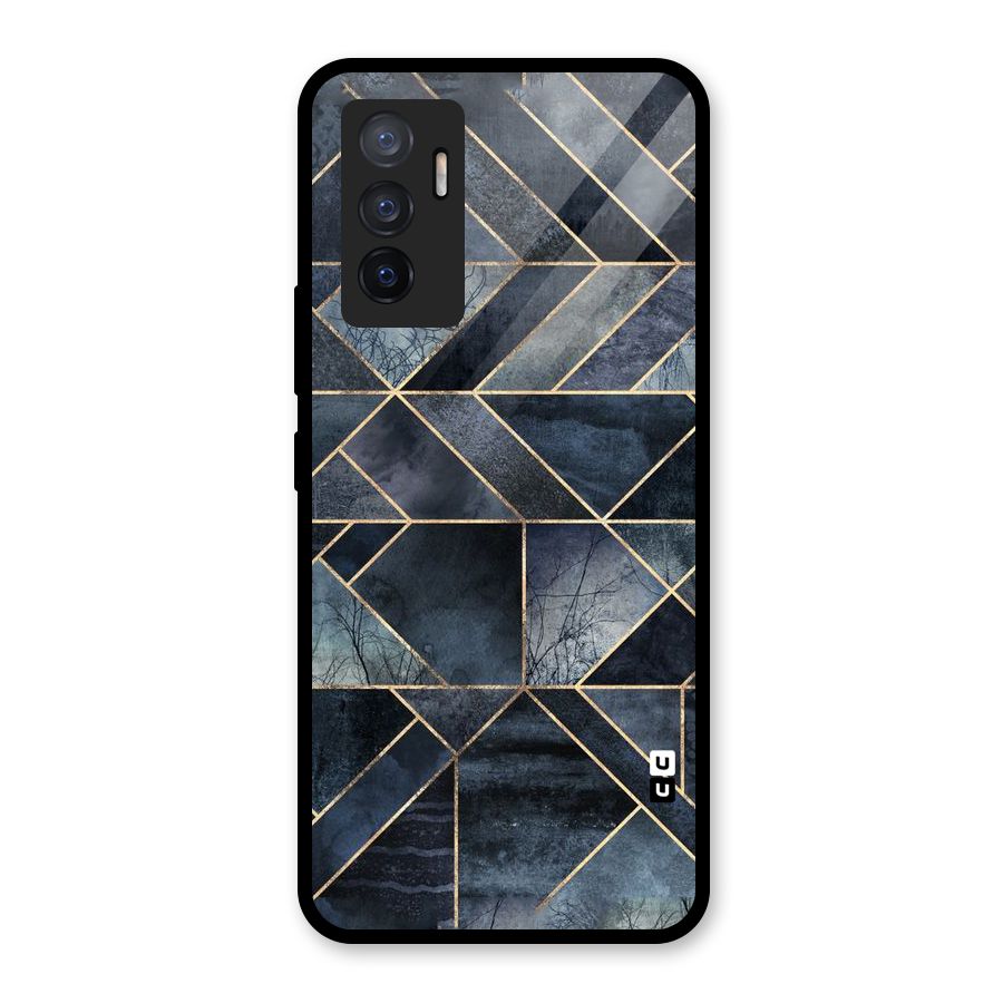 Forest Abstract Lines Glass Back Case for Vivo V23e