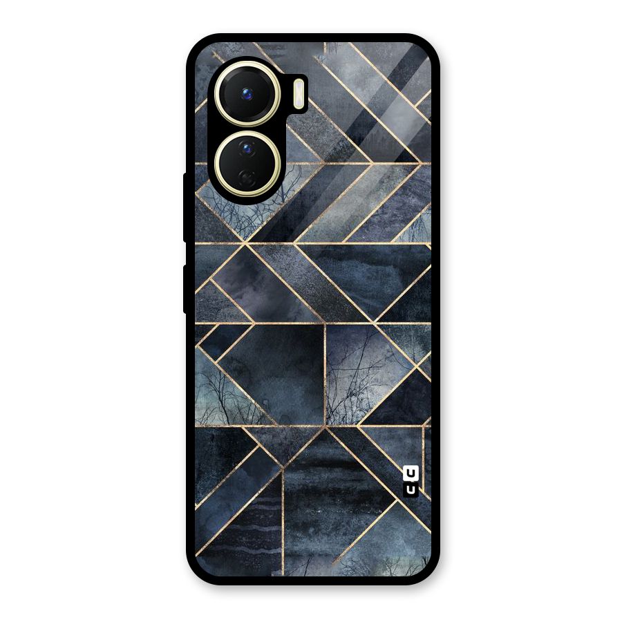 Forest Abstract Lines Glass Back Case for Vivo Y16