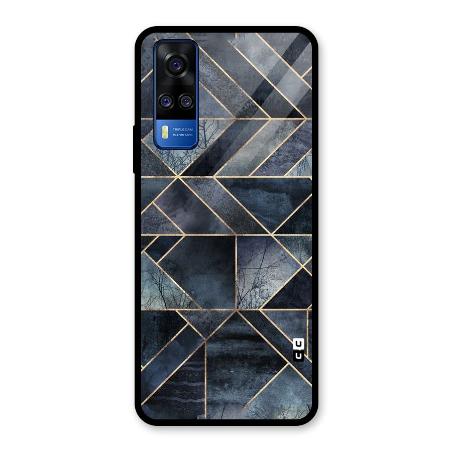 Forest Abstract Lines Glass Back Case for Vivo Y31