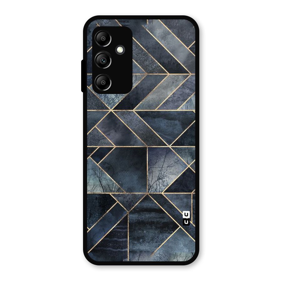 Forest Abstract Lines Metal Back Case for Galaxy A14 5G