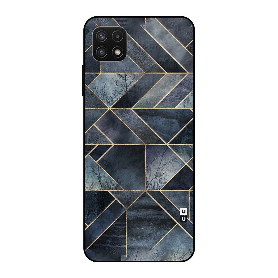 Forest Abstract Lines Metal Back Case for Galaxy A22 5G