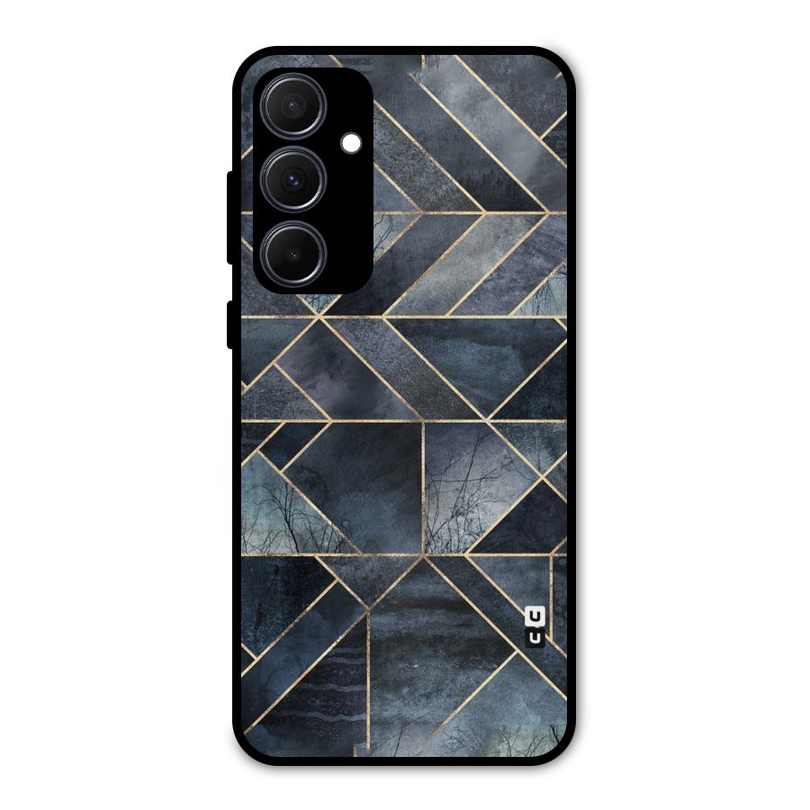 Forest Abstract Lines Metal Back Case for Galaxy A35