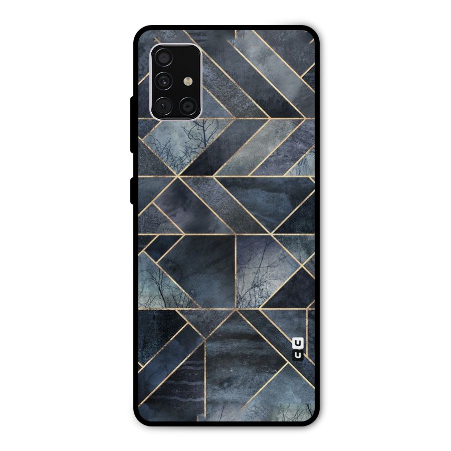 Forest Abstract Lines Metal Back Case for Galaxy A51