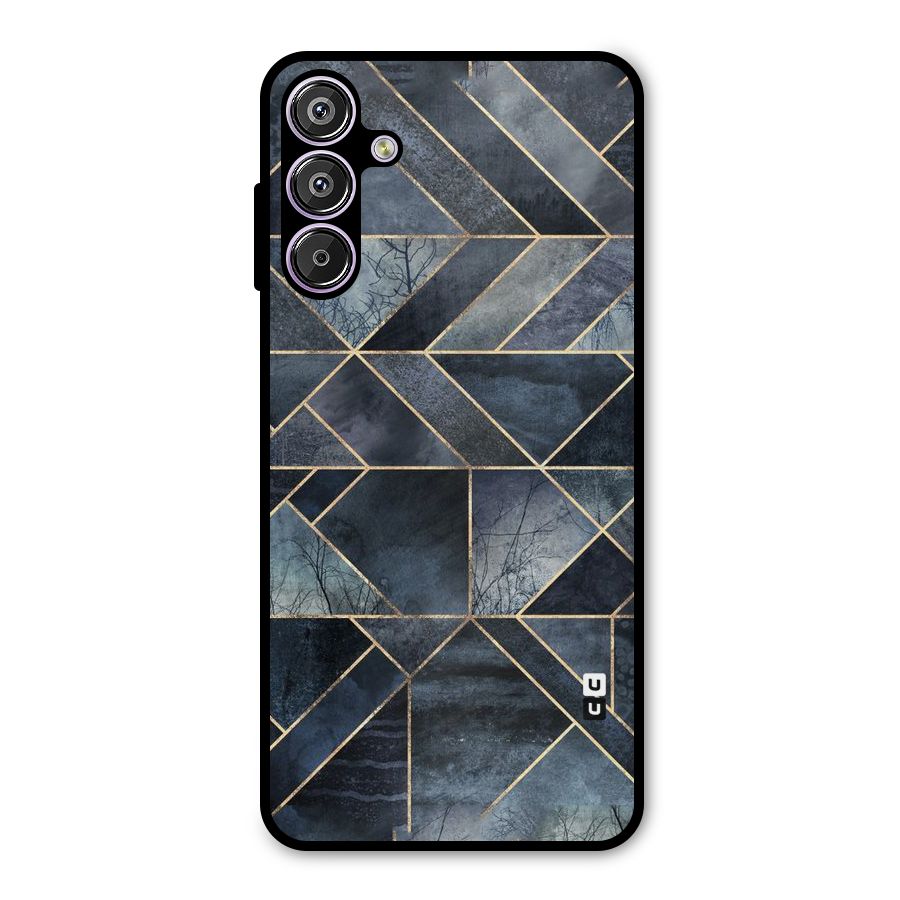Forest Abstract Lines Metal Back Case for Galaxy M15