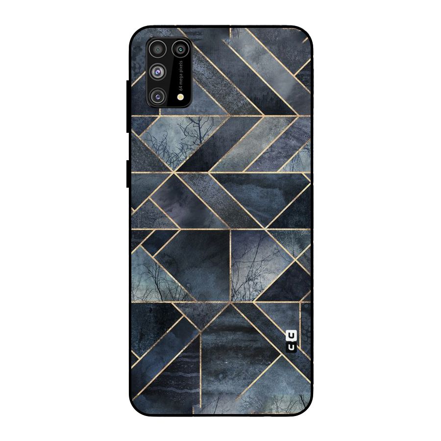 Forest Abstract Lines Metal Back Case for Galaxy M31