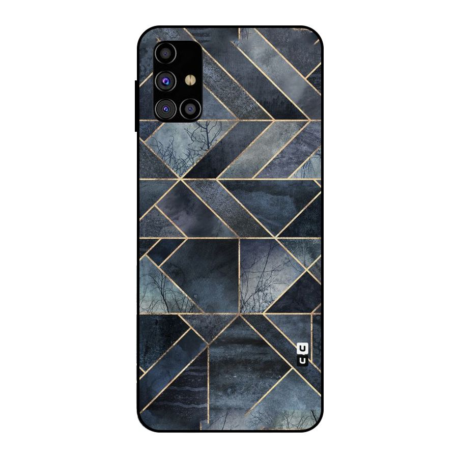 Forest Abstract Lines Metal Back Case for Galaxy M31s