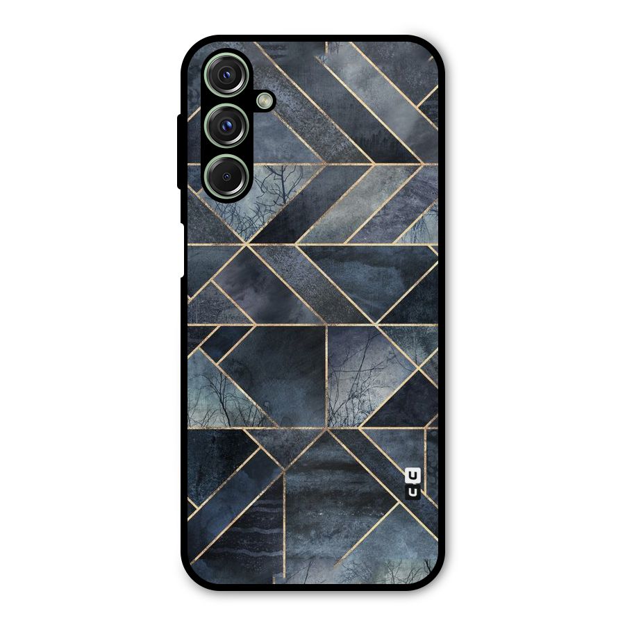 Forest Abstract Lines Metal Back Case for Galaxy M34