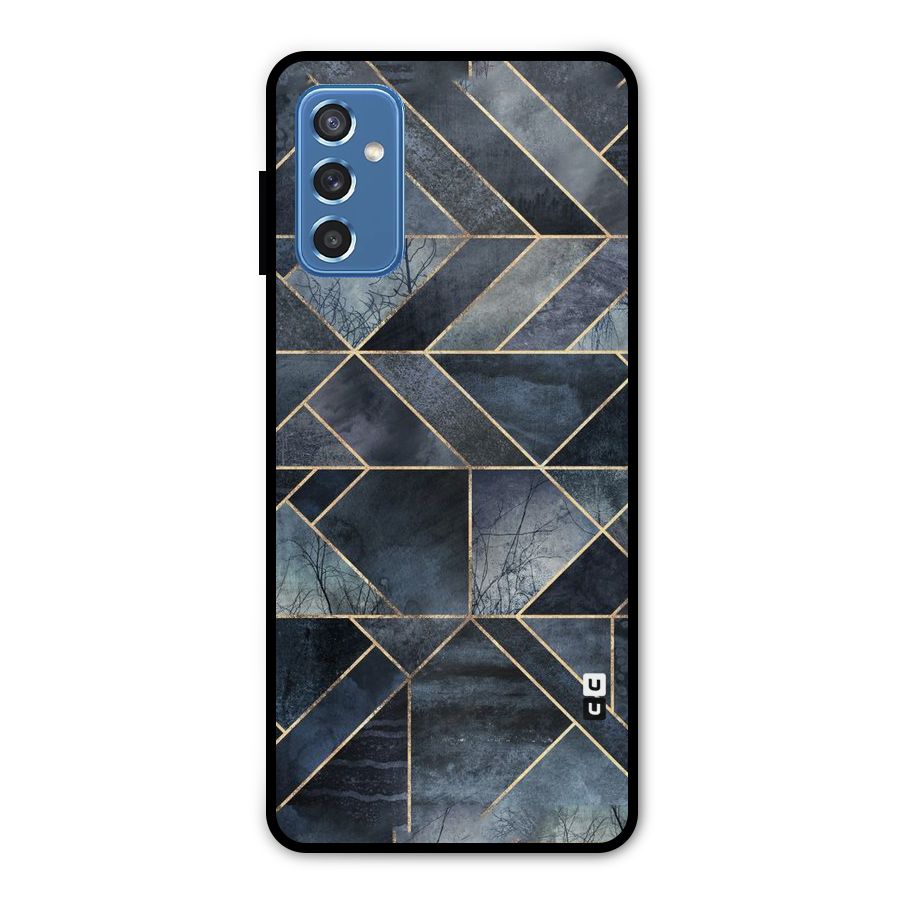 Forest Abstract Lines Metal Back Case for Galaxy M52 5G