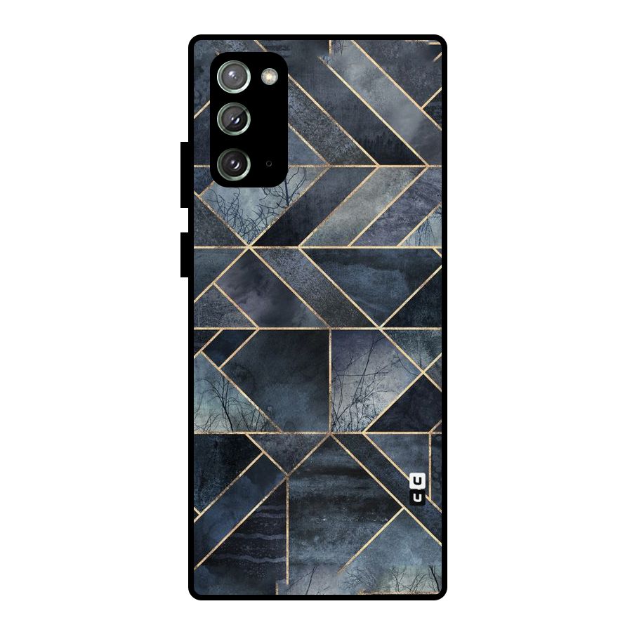 Forest Abstract Lines Metal Back Case for Galaxy Note 20