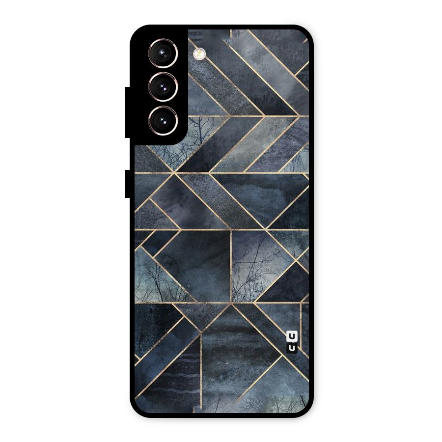 Forest Abstract Lines Metal Back Case for Galaxy S21 5G
