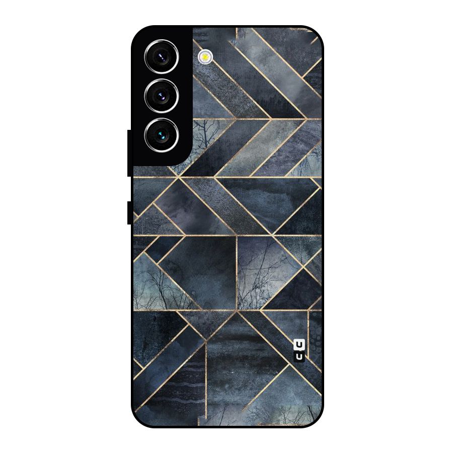 Forest Abstract Lines Metal Back Case for Galaxy S22 5G