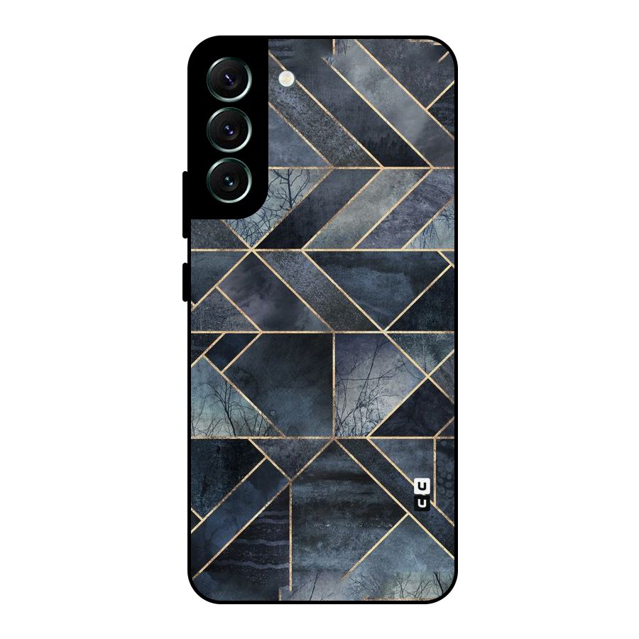 Forest Abstract Lines Metal Back Case for Galaxy S22 Plus 5G