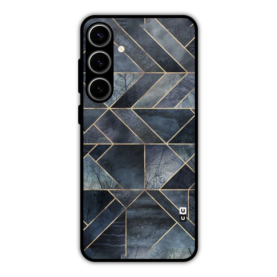 Forest Abstract Lines Metal Back Case for Galaxy S24 Plus