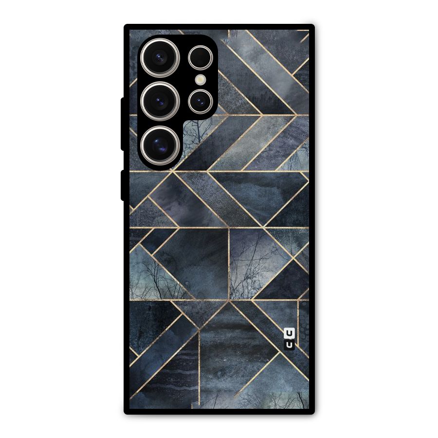 Forest Abstract Lines Metal Back Case for Galaxy S24 Ultra