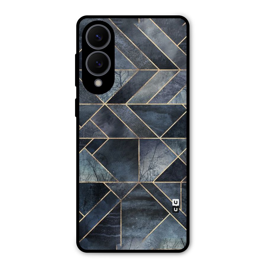Forest Abstract Lines Metal Back Case for Galaxy S25 Edge