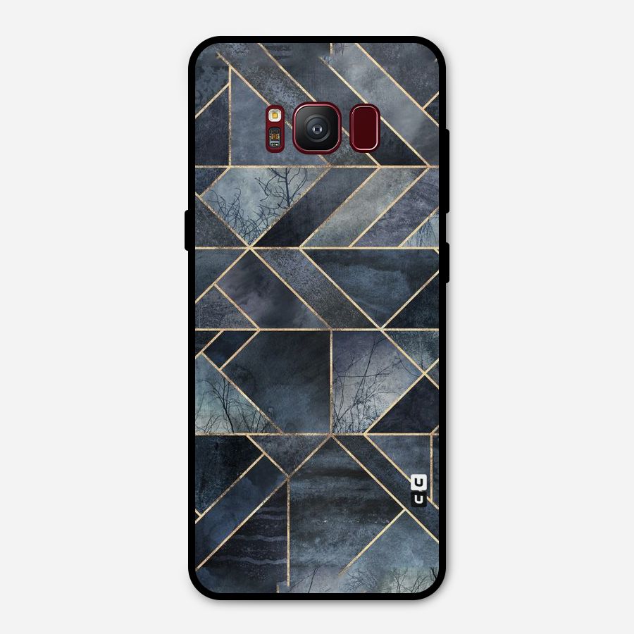 Forest Abstract Lines Metal Back Case for Galaxy S8