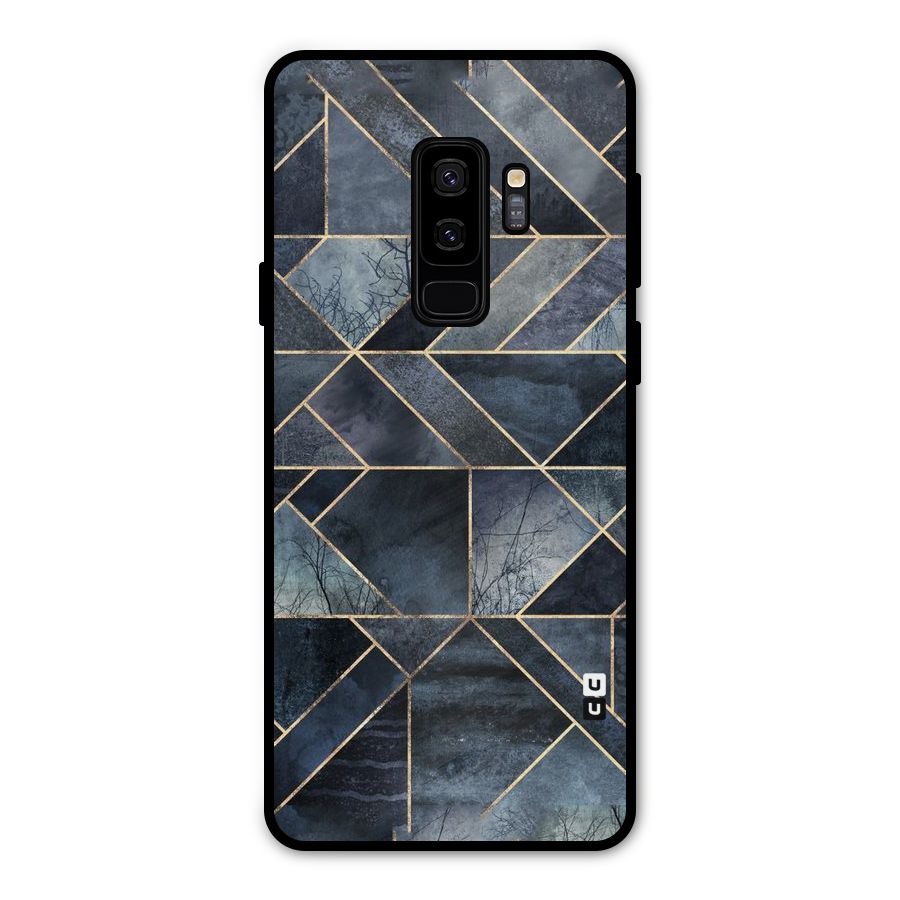 Forest Abstract Lines Metal Back Case for Galaxy S9 Plus