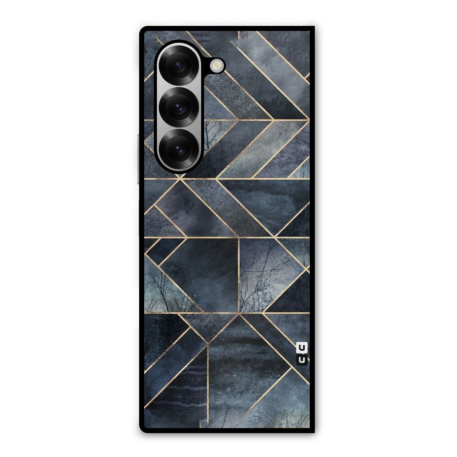 Forest Abstract Lines Metal Back Case for Galaxy Z Fold6