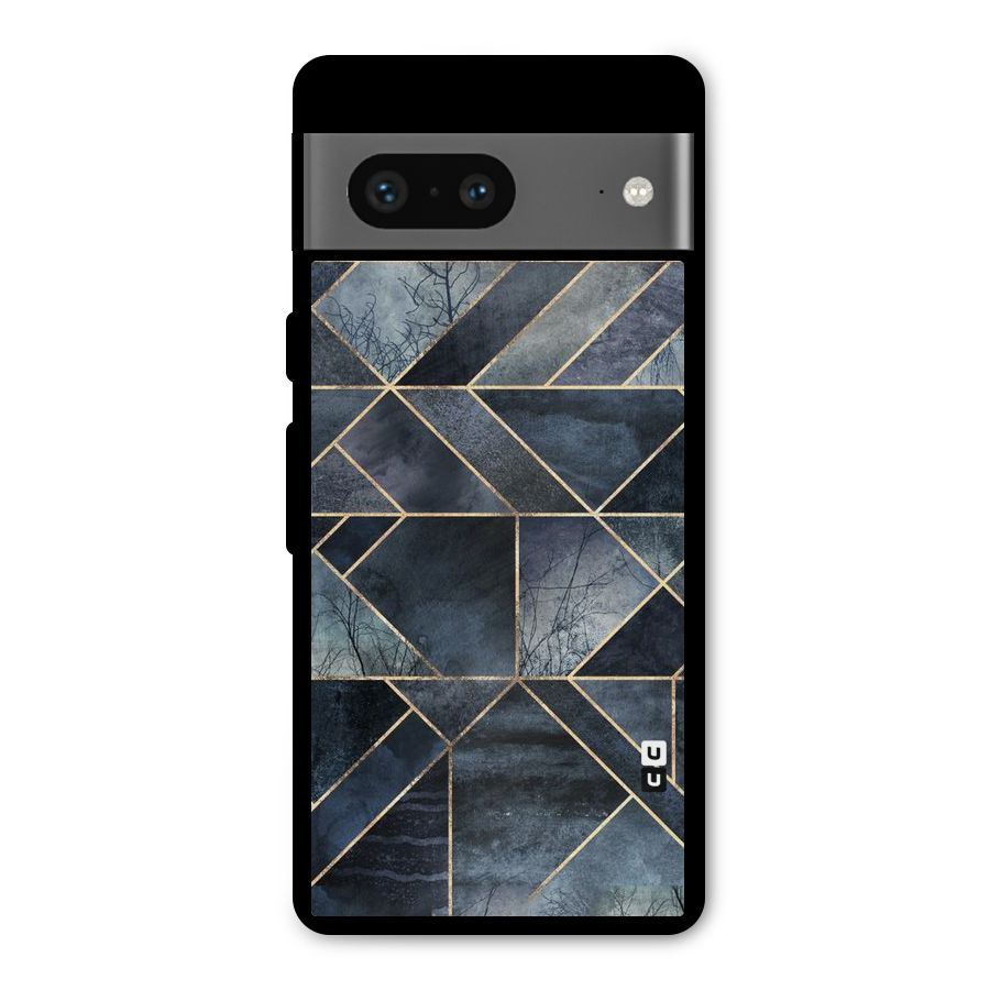 Forest Abstract Lines Metal Back Case for Google Pixel 7