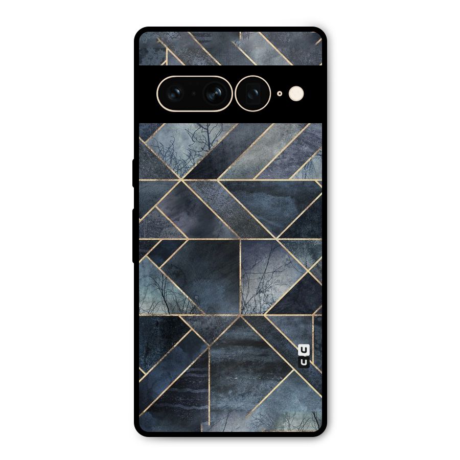 Forest Abstract Lines Metal Back Case for Google Pixel 7 Pro