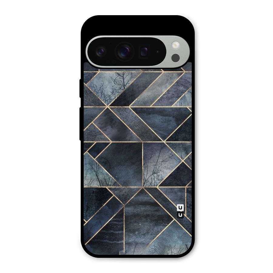 Forest Abstract Lines Metal Back Case for Google Pixel 9 Pro XL