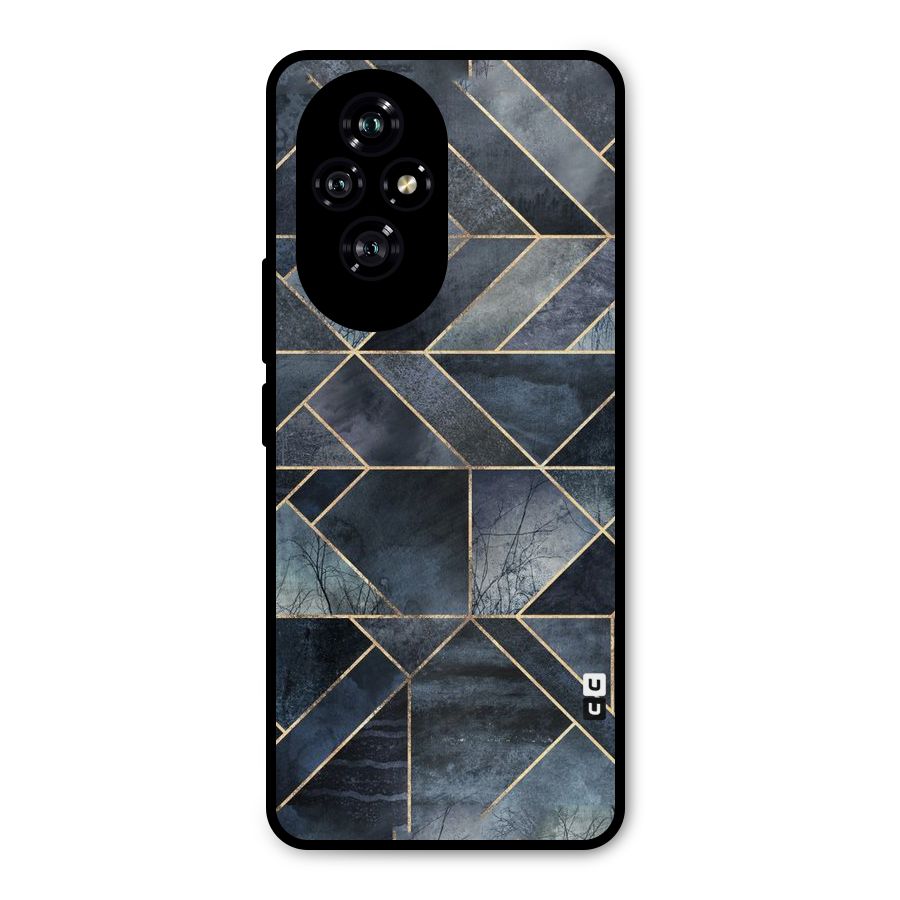 Forest Abstract Lines Metal Back Case for Honor 200