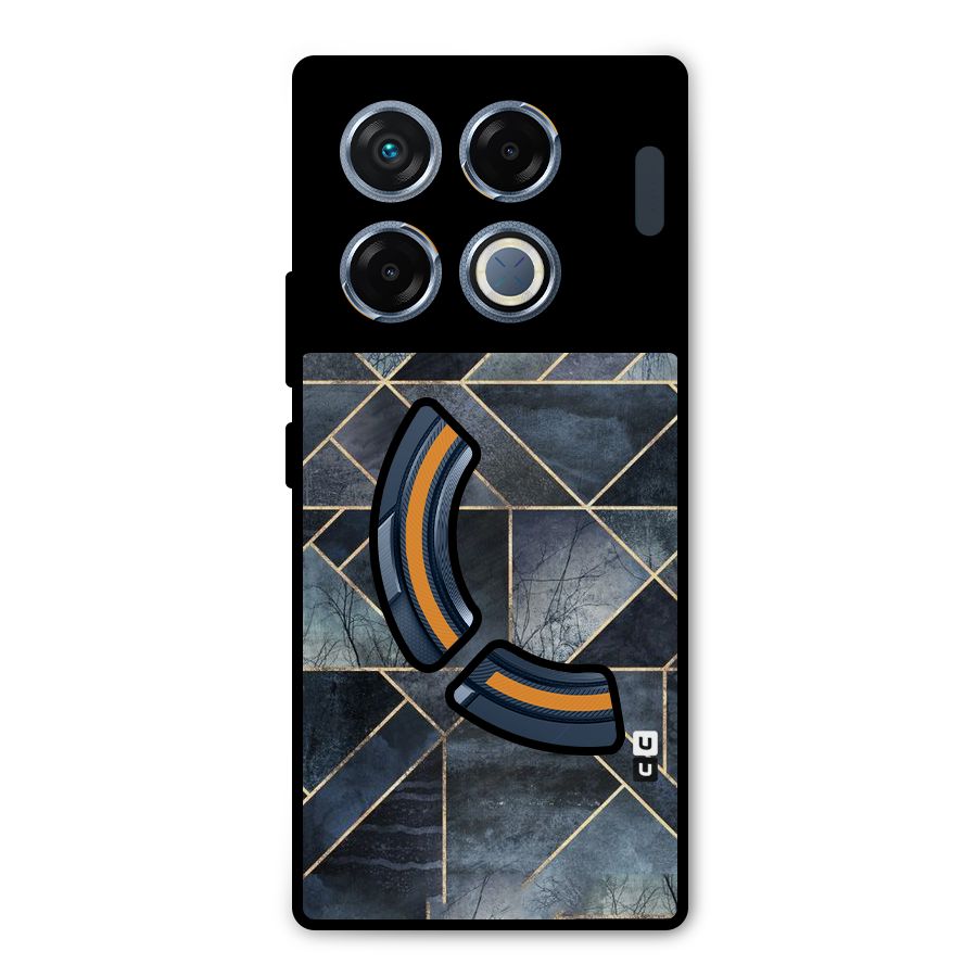 Forest Abstract Lines Metal Back Case for Infinix GT 20 Pro