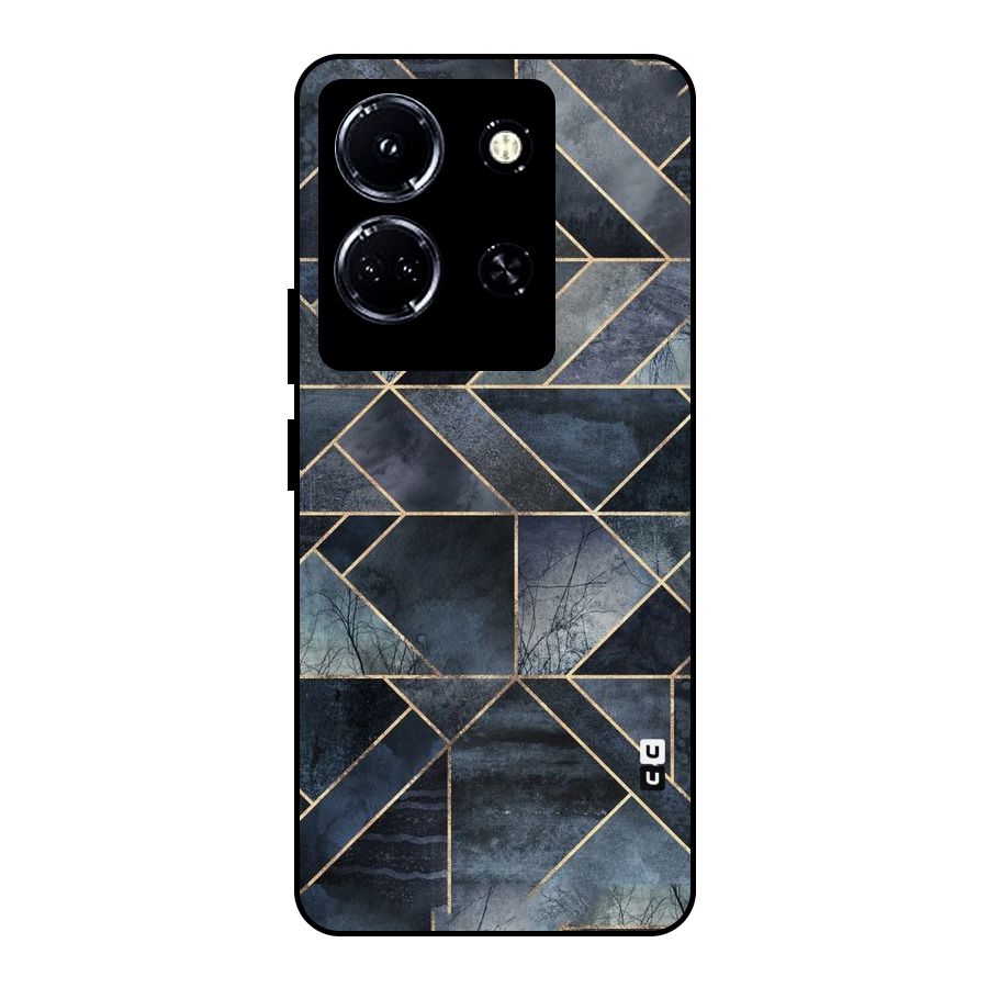 Forest Abstract Lines Metal Back Case for Infinix Note 30 5G