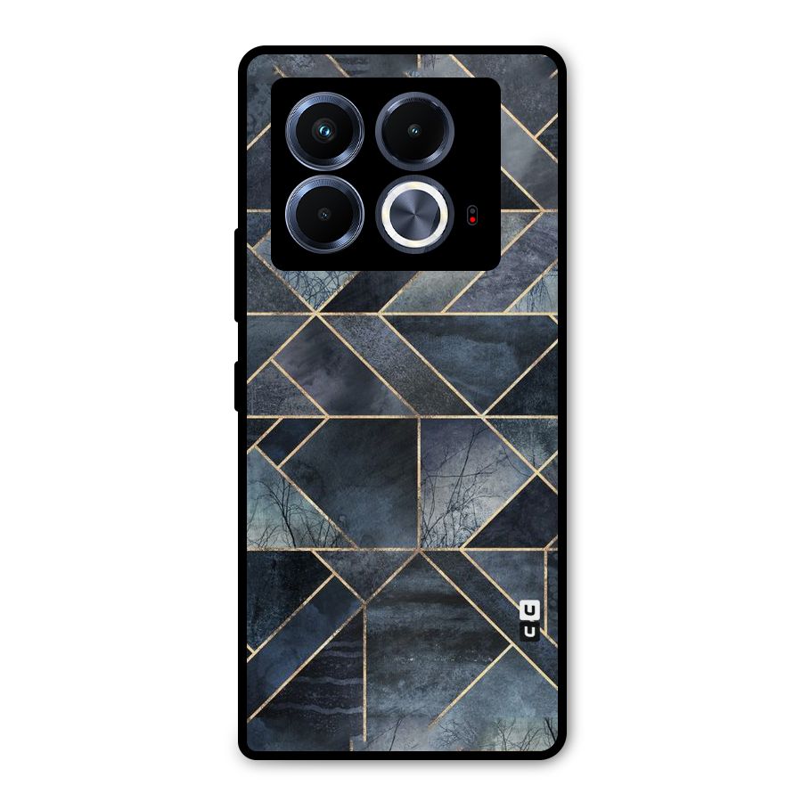 Forest Abstract Lines Metal Back Case for Infinix Note 40 5G