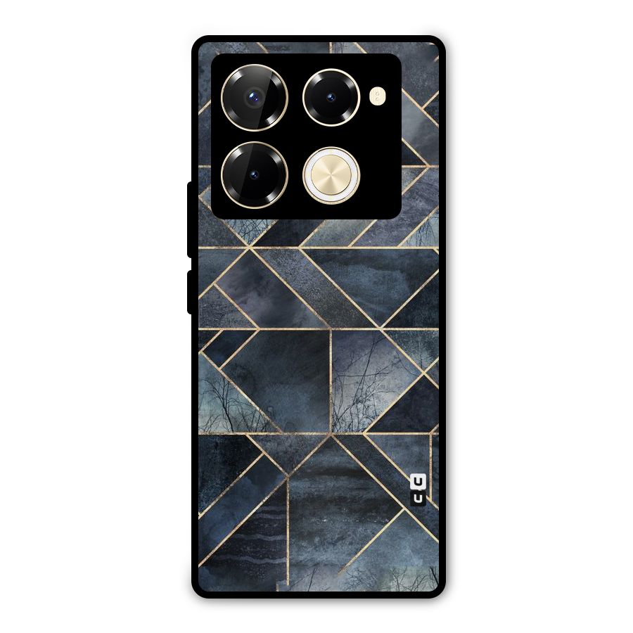 Forest Abstract Lines Metal Back Case for Infinix Note 40 Pro Plus
