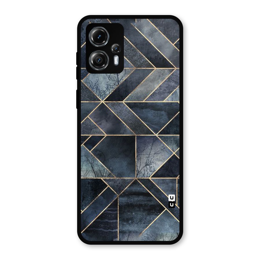 Forest Abstract Lines Metal Back Case for Moto G13