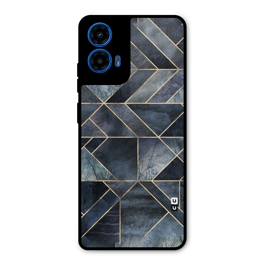 Forest Abstract Lines Metal Back Case for Moto G45