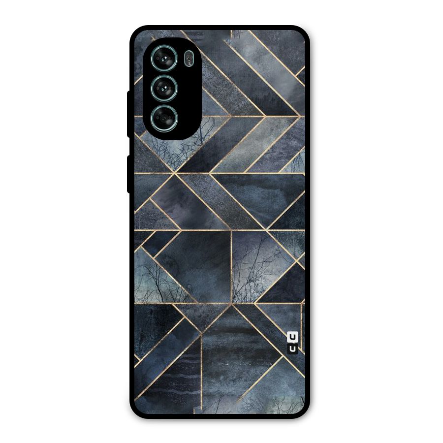 Forest Abstract Lines Metal Back Case for Moto G62