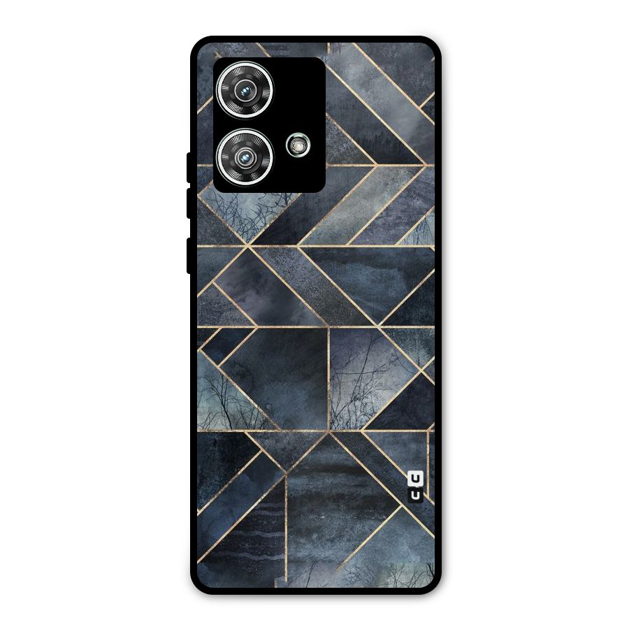 Forest Abstract Lines Metal Back Case for Motorola Edge 40 Neo