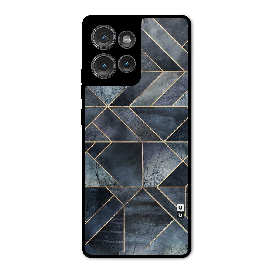 Forest Abstract Lines Metal Back Case for Motorola Edge 50