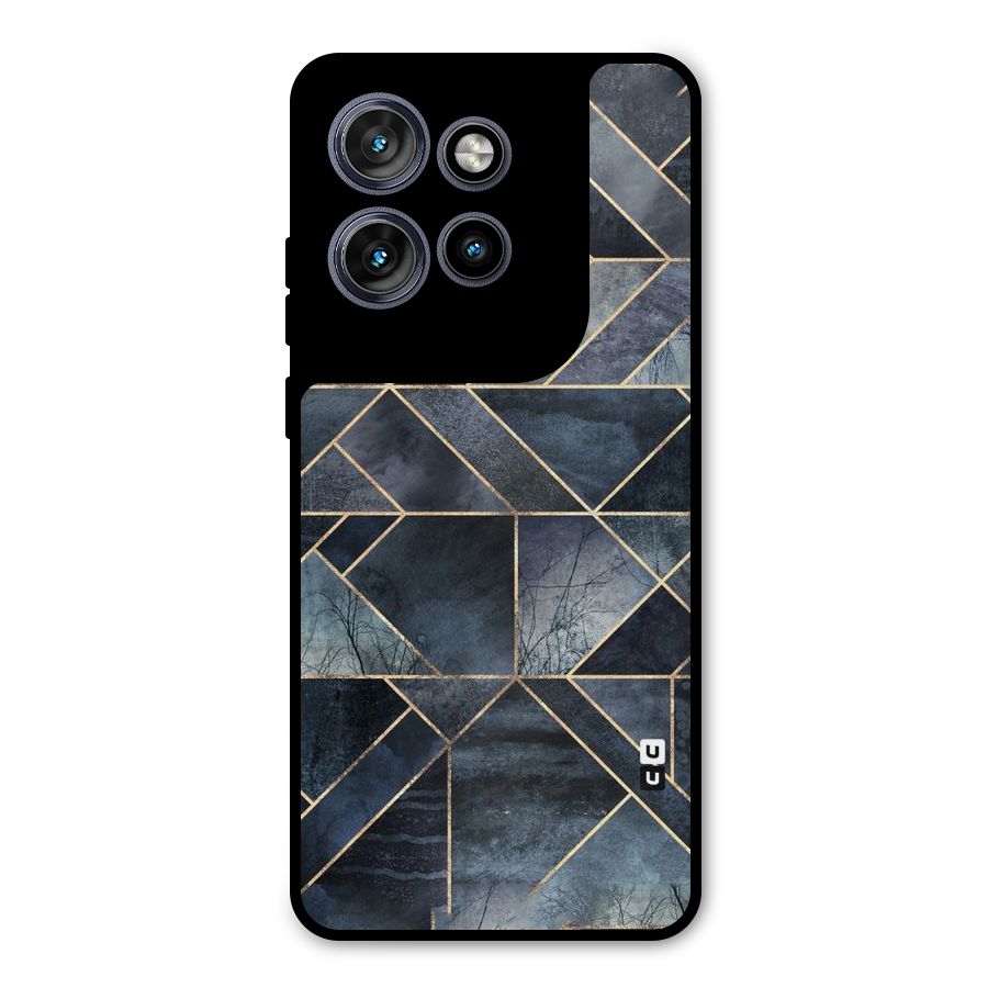 Forest Abstract Lines Metal Back Case for Motorola Edge 50 Neo