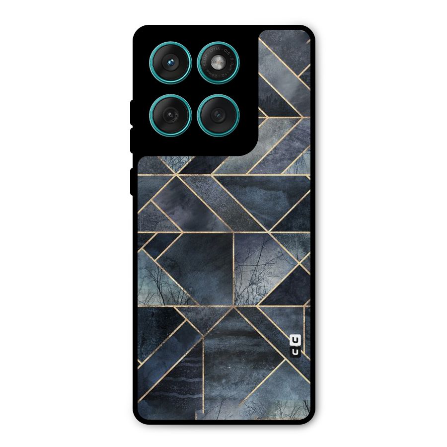 Forest Abstract Lines Metal Back Case for Motorola Edge 60