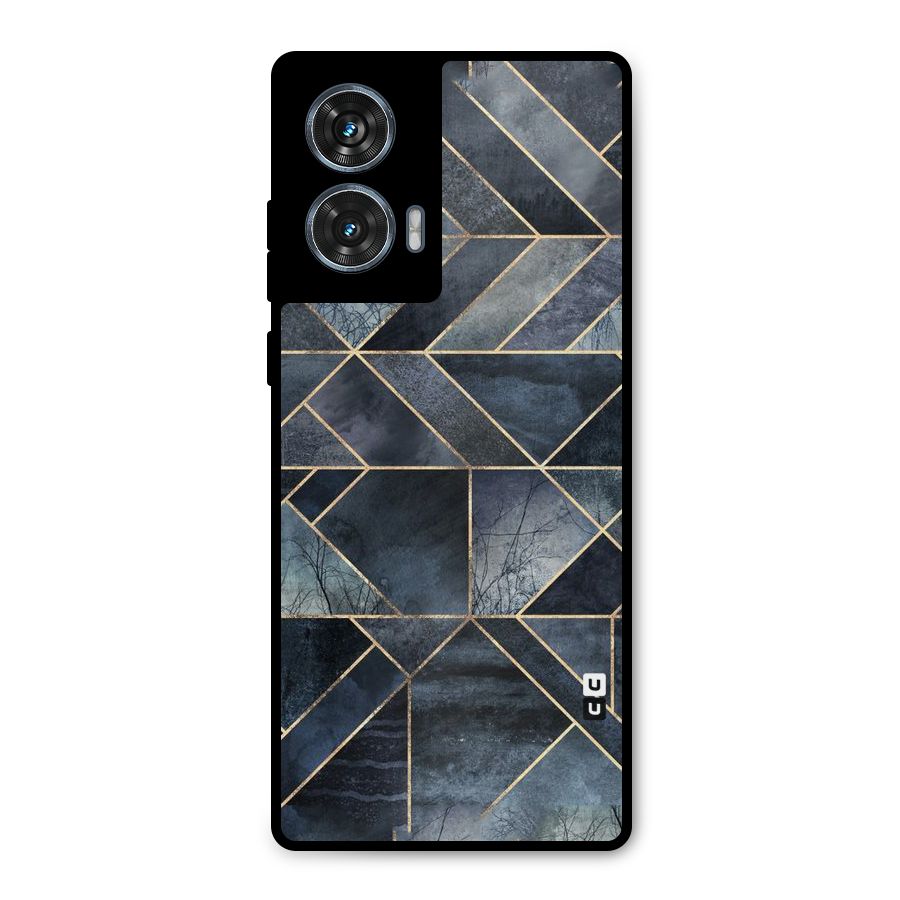 Forest Abstract Lines Metal Back Case for Motorola G96