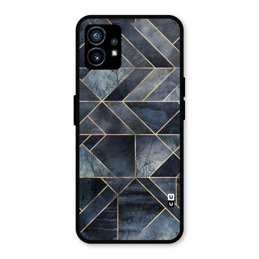 Forest Abstract Lines Metal Back Case for Nothing Phone 1