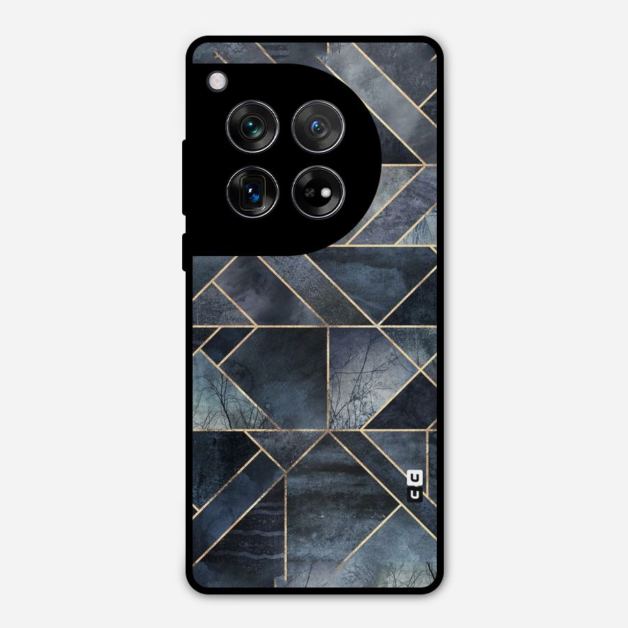 Forest Abstract Lines Metal Back Case for OnePlus 12