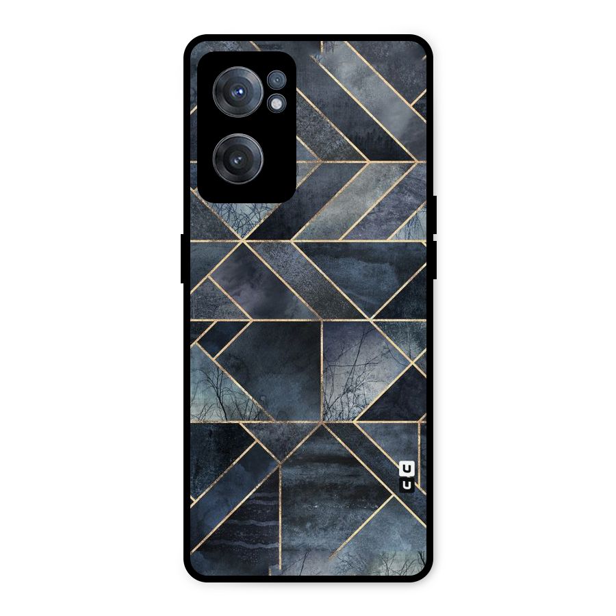 Forest Abstract Lines Metal Back Case for OnePlus Nord CE 2 5G