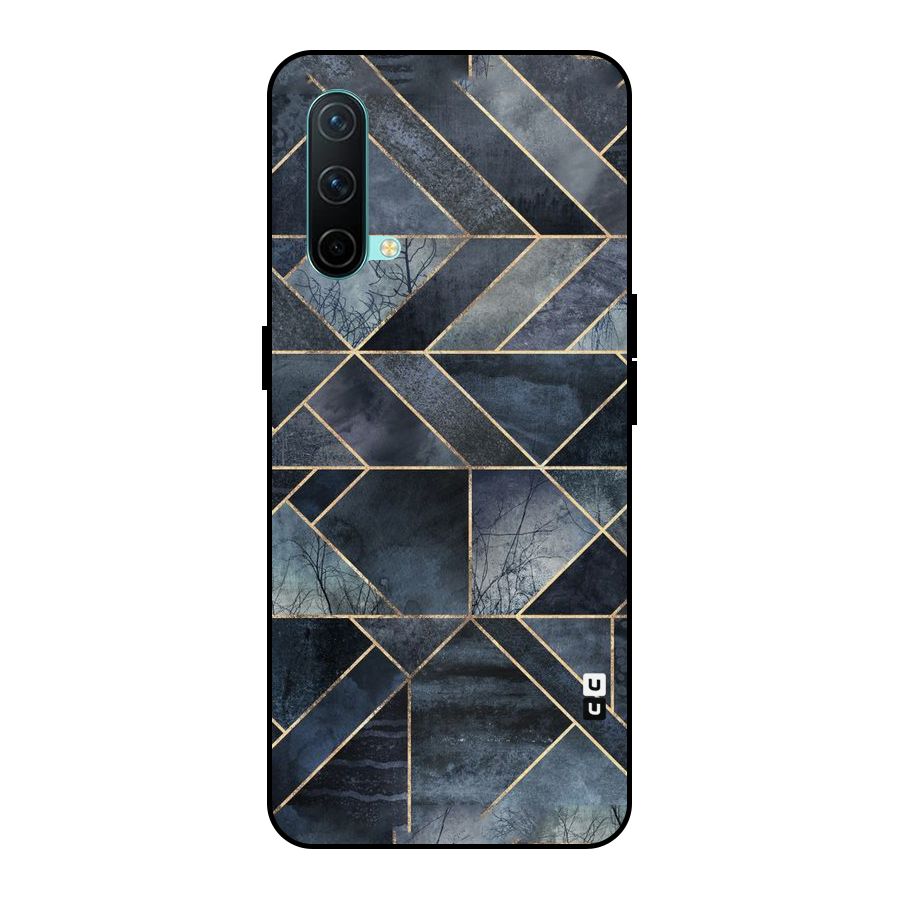 Forest Abstract Lines Metal Back Case for OnePlus Nord CE 5G