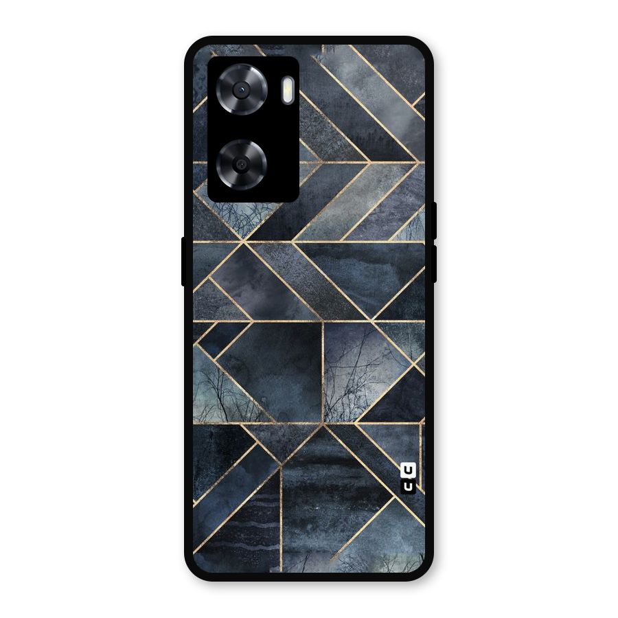 Forest Abstract Lines Metal Back Case for Oppo A57 2022