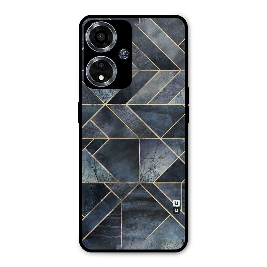 Forest Abstract Lines Metal Back Case for Oppo A59